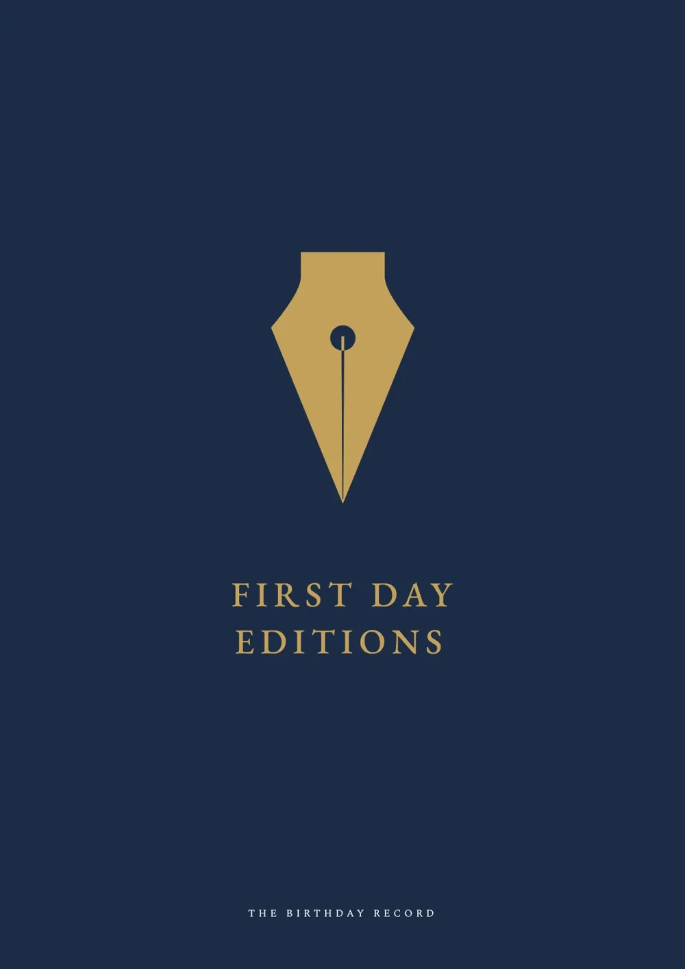 The Birthday Record — the navy cover of the printed pack