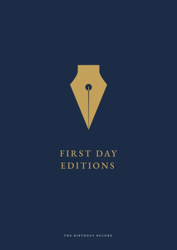 The Birthday Record — the navy cover of the printed pack