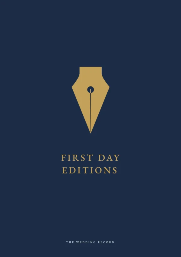 The Wedding Record — the navy cover of the printed pack